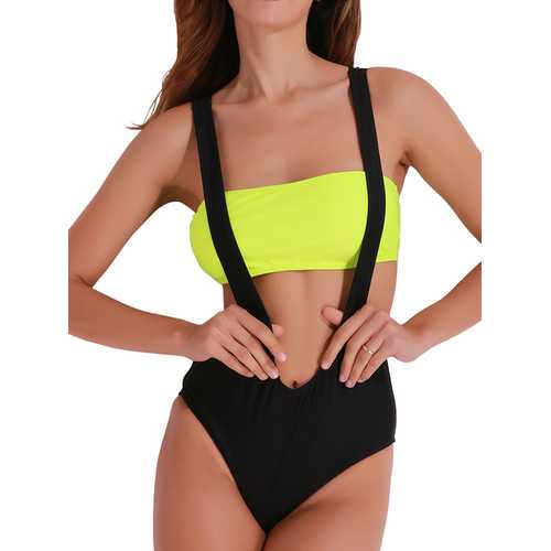 Sexy Hollow Out Wireless Bathing Suits One Piece  Swimwear