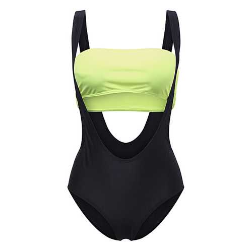 Sexy Hollow Out Wireless Bathing Suits One Piece  Swimwear