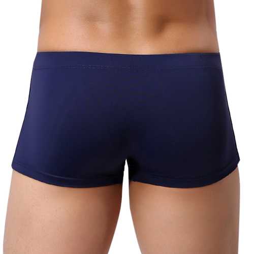 Mens Beach Sexy Quickly Dry Boxers Trunks Summer Swimming Surf Shorts