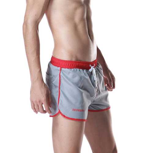 Mens Water Repellent Sport Drawstring Mid Rise Board Shorts