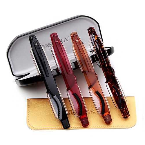 Men Women Portable 360 Rotation Folding Reading Glasses