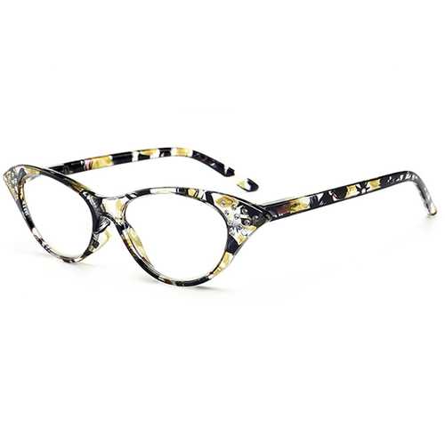 Women Cat Eye Flower Frame Reading Glasses