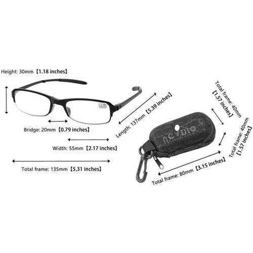 Unisex Portable Scalable Anti-fatigue Reading Glasses