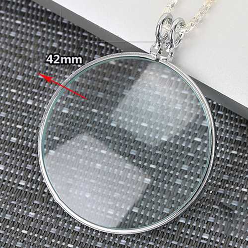 HD Hanging Neck Magnifying Glass 5X Handheld Reading Glasses