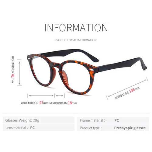 HD Lightweight  Full Frame Reader Reading Glasses