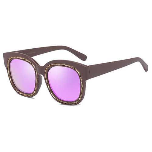 Women Outdoor Causal Big Black Square Sun Glasses