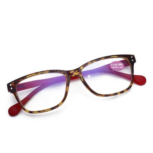 Men Elderly Ultra-light Resin Retro Reading Glasses