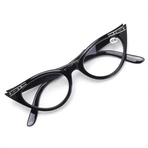 Women Classic Cat Eye Style Leopard Retro Glasses