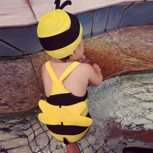 Children's Swimsuit Lovely Honey Bee Hot Spring Holiday Swimming suit Baby Swimwear