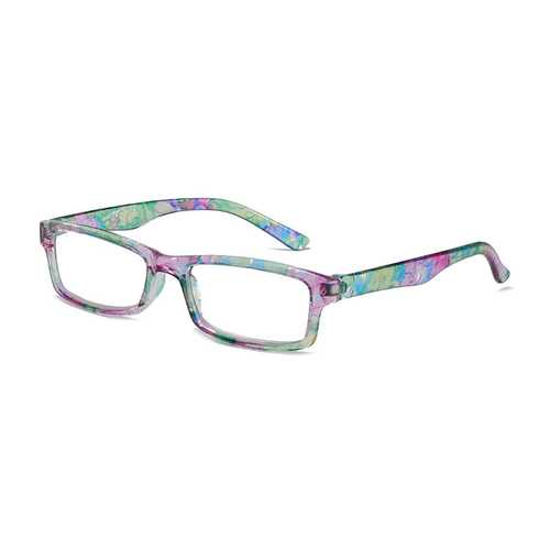 Men Women Floral Resin HD Reading Glasses