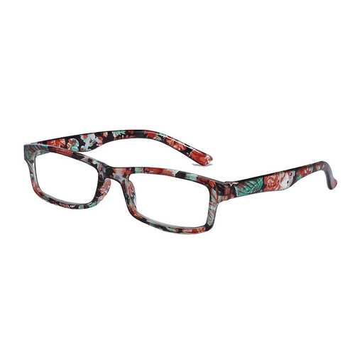 Men Women Floral Resin HD Reading Glasses