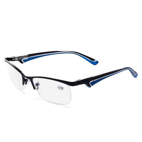 Men Women Retro Round Half-Frame Readers Reading Glasses