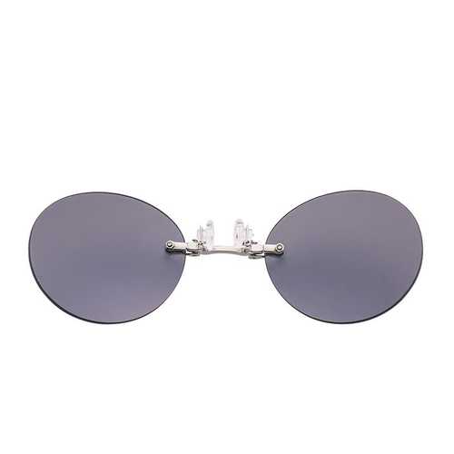 Men Outdoor Metal Clip-on Nose Sunglasses