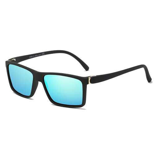 Men Women Summer Square Retro UV400 Polarized Sunglasses