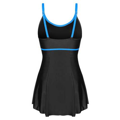 KissLace Hit Color Adjusted Slim Fit Swimdress With Bottom