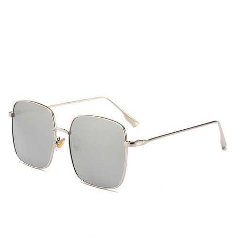 Men Women Square Big Frame Sunglasses