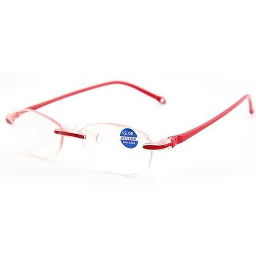 Women Men Frameless Blue Light Blocking Glasses