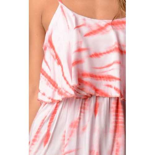 Women's Printed Tie Dye Maxi Dress