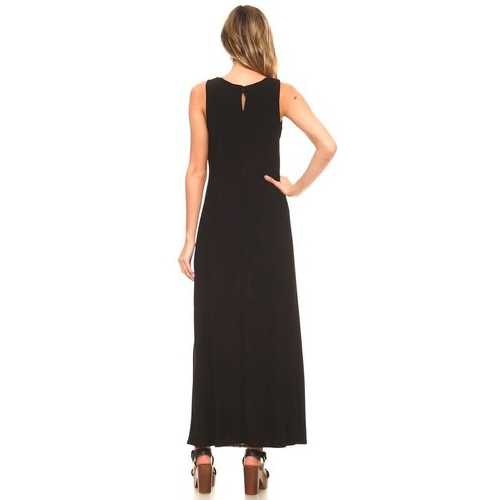 Women's Sleeveless Color Block Maxi Dress