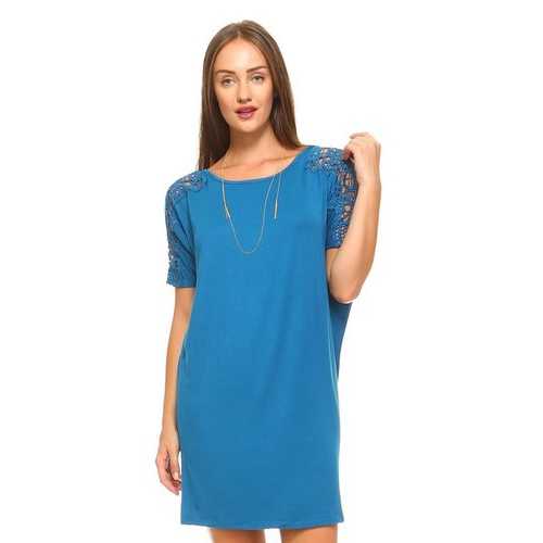 Women's Crochet Sleeve Dress