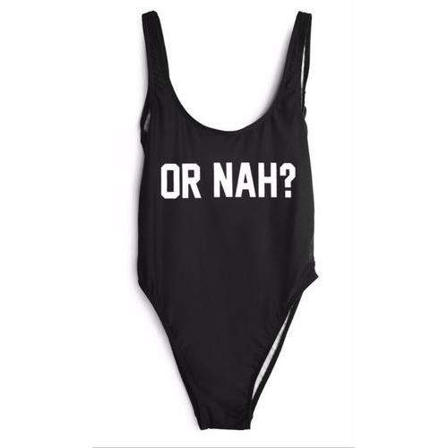 Fashion One Piece Letter Printed Bikini OR NAH ?