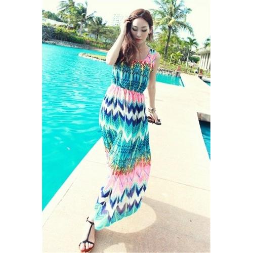 Wholesale chiffon long beach dress