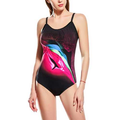 Wave Fine Point Design Racing Trainning 1pcs Sport Swimsuit