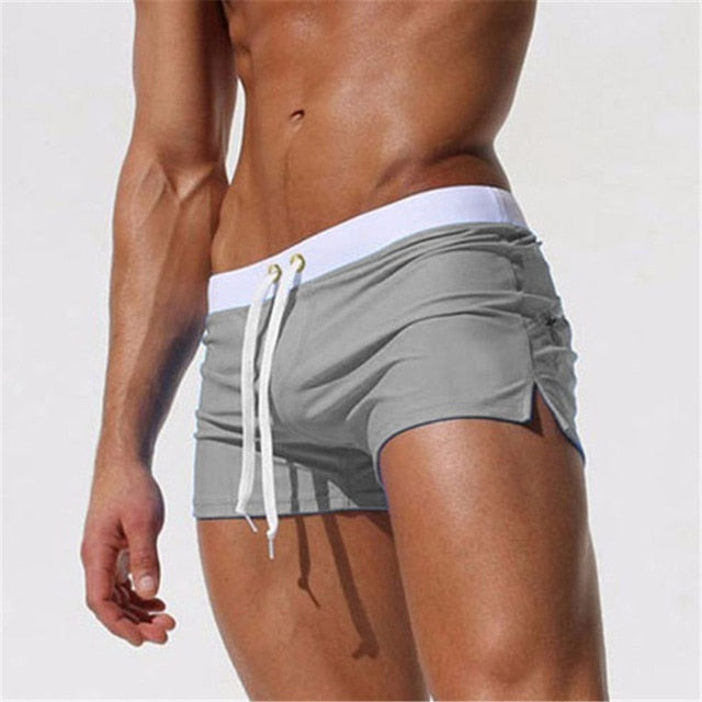 Summer Sexy Beach Shorts Men swimsuit Casual Mens Shorts Gyms Swimwear Boardshorts sunga Joggers Trunks mayo homme masculino