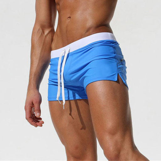 Mesh Lined Mens Swimming Shorts Nylon Quick Dry Swimwear Men Short Surf Swim Trunks Beach Leisure Sport Wear Swimsuit Briefs Man