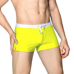 Mesh Lined Mens Swimming Shorts Nylon Quick Dry Swimwear Men Short Surf Swim Trunks Beach Leisure Sport Wear Swimsuit Briefs Man