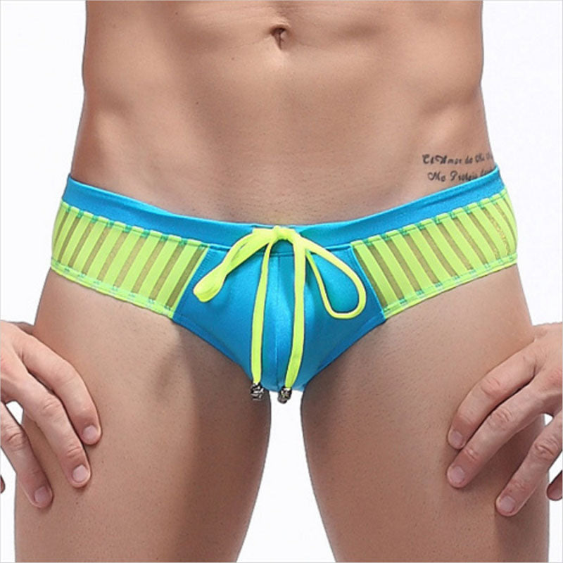 Wangjiang Swimwear Shorts Men Brand Sexy Mesh Bermuda Board Shorts Micro Beach Swimwear Boarshorts Push Up