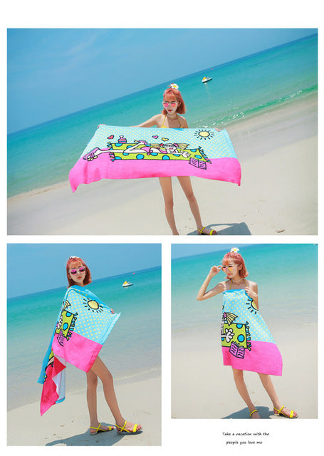 Cotton Large Beach Towel Sheet Holiday Camping Travel Costume Towels Gym Sauna Towel